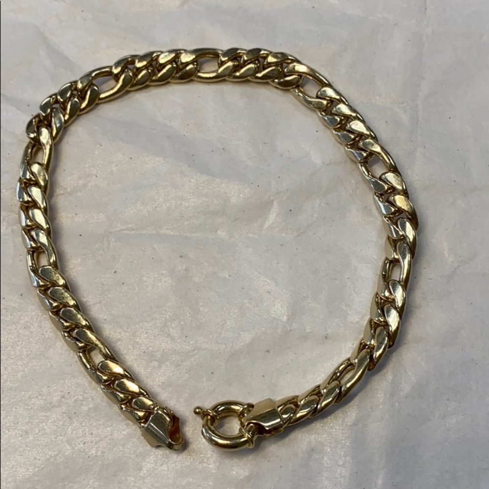 NEW 14K Gold Chain Bracelet - Picture 7 of 8